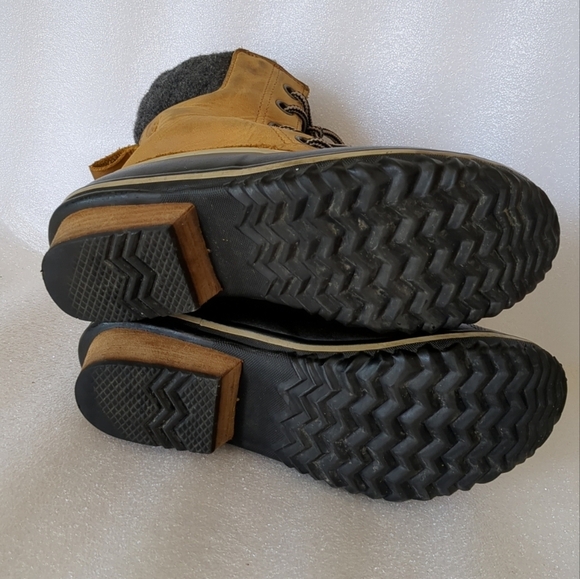 Sorel Slimpack II Women's Waterproof Duck Boots Brown Leather Mid Calf Size 7 - Picture 6 of 10